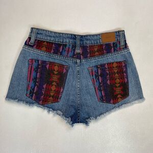 Urban Outfitters BDG High Rise Dree Cheeky Cut Off Denim Jean Shorts Women 25